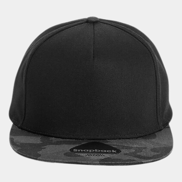 Beechfield Camo Snapback Cap Thumbnail