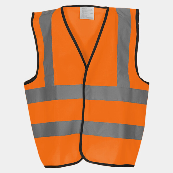 Yoko Kids Hi-Vis Two Band and Braces Waistcoat Thumbnail