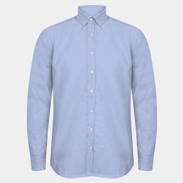 Henbury Modern Long Sleeve Regular Fit Oxford Shirt Thumbnail