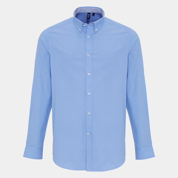 Premier Long Sleeve Striped Oxford Shirt Thumbnail