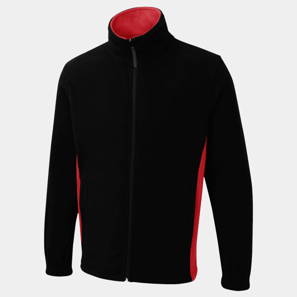 Two Tone Full Zip Fleece Jacket Thumbnail